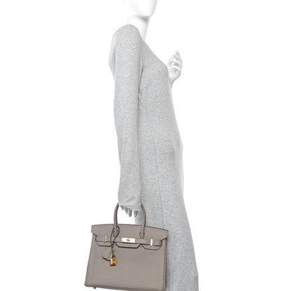 Hermes Togo BIRKIN 30 Gris Asphalte 2 of 13