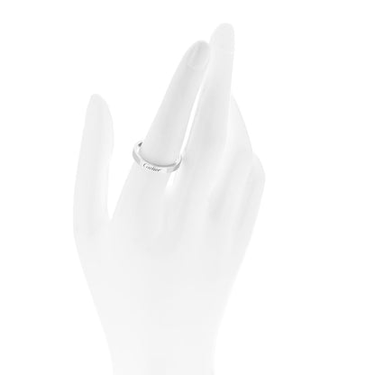 Cartier Platinum 3mm C De Cartier Wedding Band Ring 57 8 2 of 4
