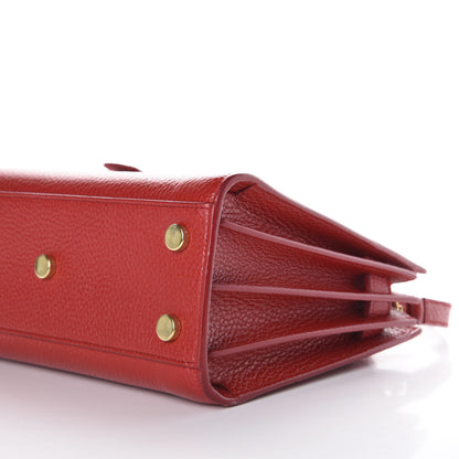 Saint Laurent Grained Calfskin Nano Sac De Jour Lipstick Red 8 of 9