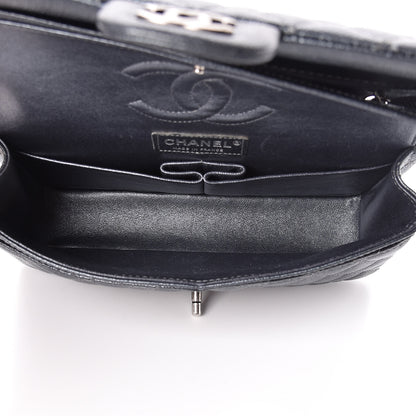 Chanel Pearly Caviar Quilted Medium Double Flap Grey 5 of 10