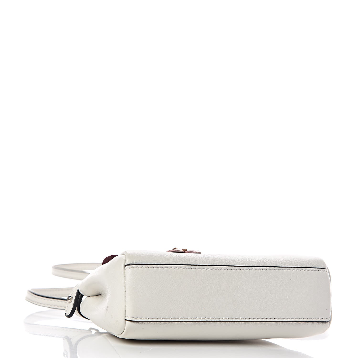 Fendi Nappa Flowerland Micro Peekaboo Iconic Satchel White Multicolor 4 of 11