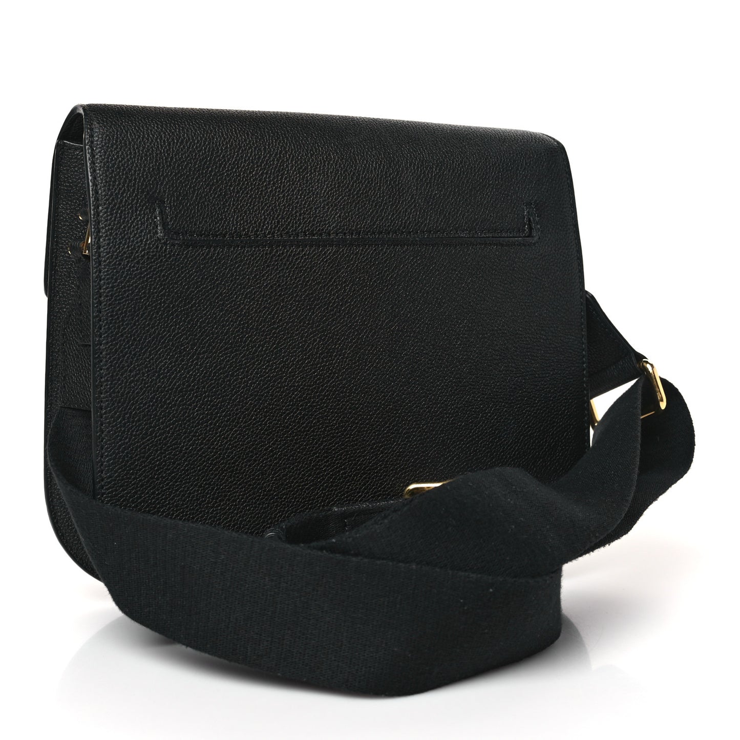Calfskin Small T Clasp Tara Crossbody Bag Black