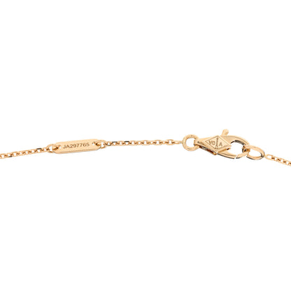 Van Cleef & Arpels 18K Yellow Gold Diamond Mini Frivole Pendant Necklace 4 of 6