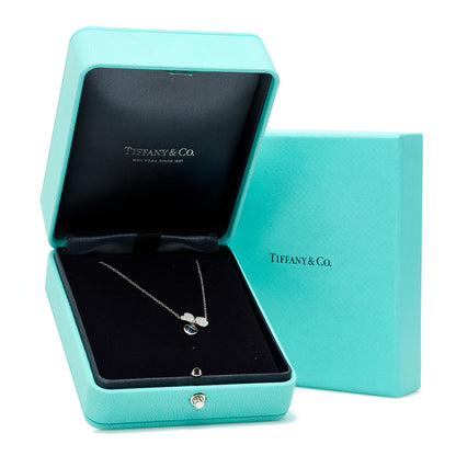 Tiffany Platinum Diamond .17ctw Small Paper Flowers Pendant Necklace 6 of 6