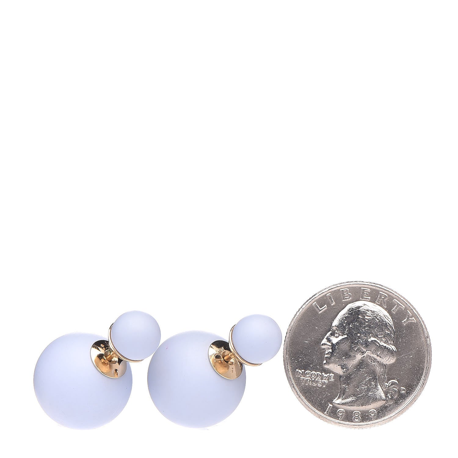 Christian Dior Mise En Dior Tribal Earrings Light Blue 2 of 4