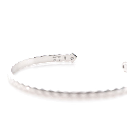 Chanel 18K White Gold Diamond Coco Crush Cuff Bracelet L 6 of 7