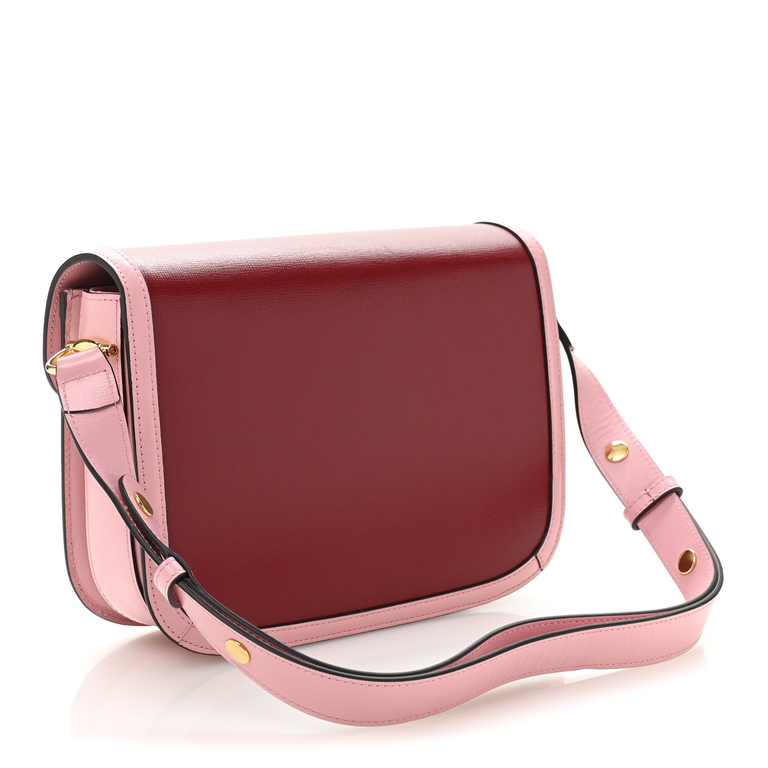 Gucci Azalea Calfskin Horsebit 1955 Shoulder Bag New Cherry Red Wild Rose 3 of 12