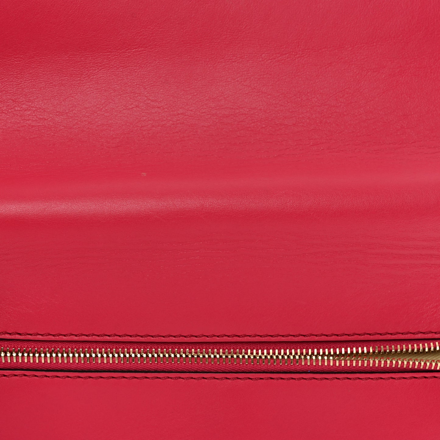 Vitello Rockstud Flip Lock Wristlet Clutch Deep Fuxia