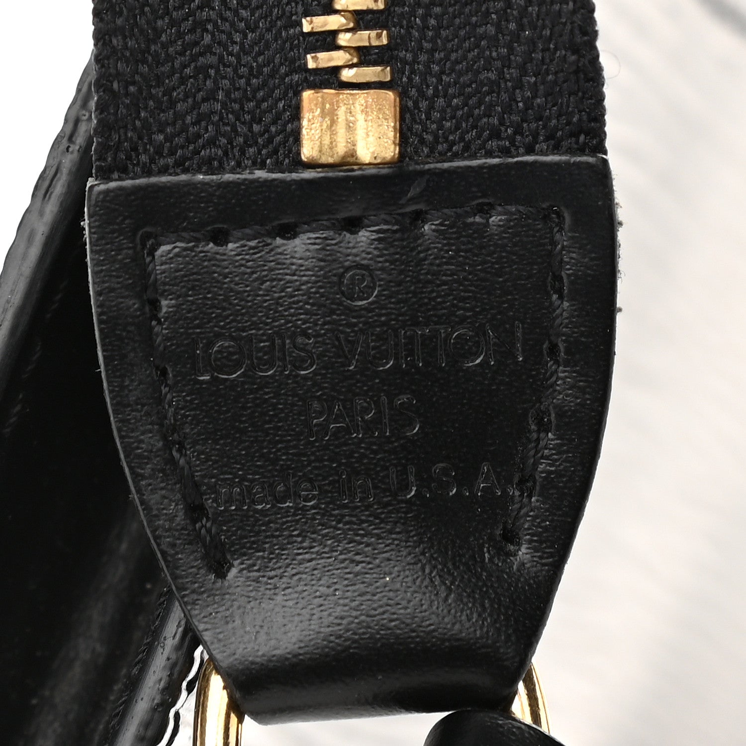 Louis Vuitton Epi Pochette Accessories 24 Black 5 of 8