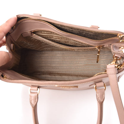 Prada Saffiano Small Galleria Double Zip Tote Cammeo 5 of 13