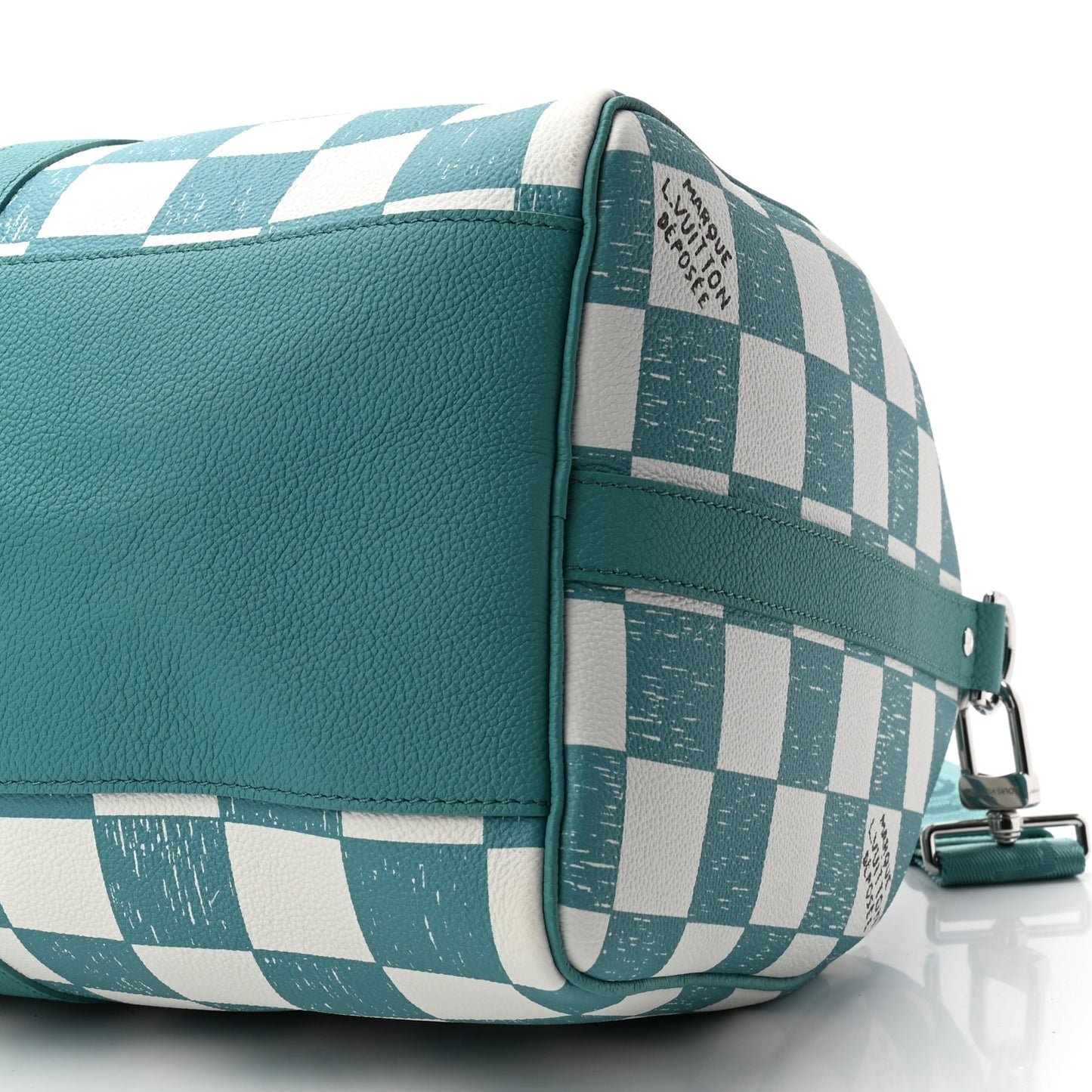 Calfskin Damier Keepall Bandouliere 45 Teal