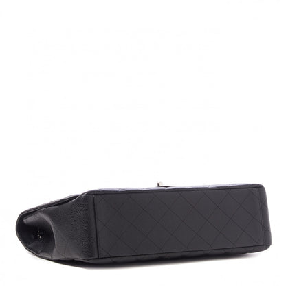 Chanel Caviar Quilted Maxi Single Flap Black 3 of 9