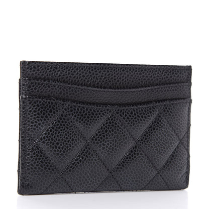 Chanel Caviar Quilted Card Holder Black 3 of 9