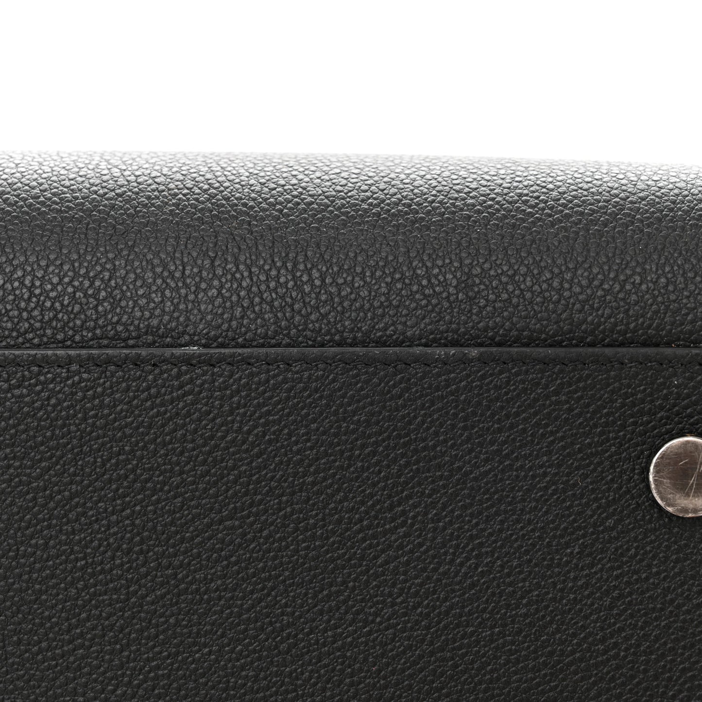 Grained Calfskin Large Sac De Jour Carryall Black