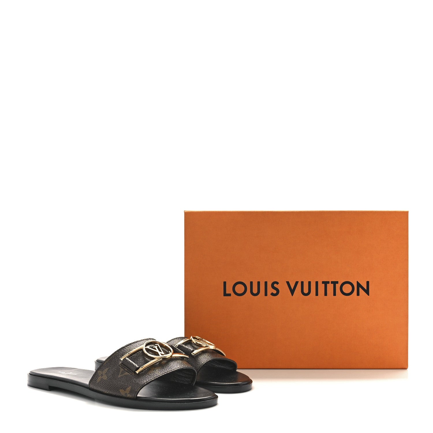 Louis Vuitton Patent Monogram Lock It Flat Mules 39 9 of 9
