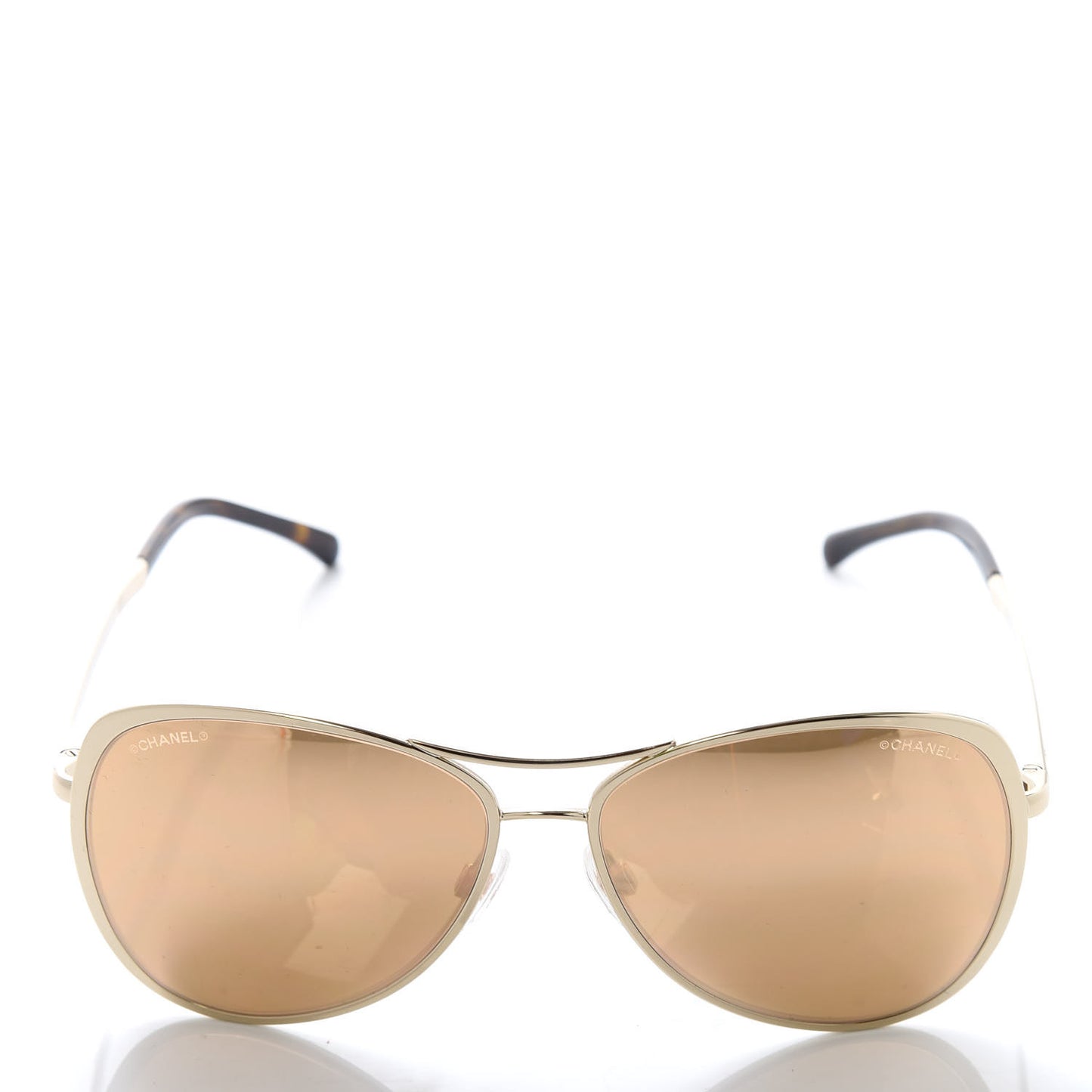 Metal Mirrored Pilot Summer Sunglasses 4223 Gold
