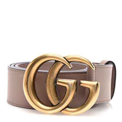 Gucci Calfskin Double G 40mm Belt 80 32 Porcelain Rose 1 of 4