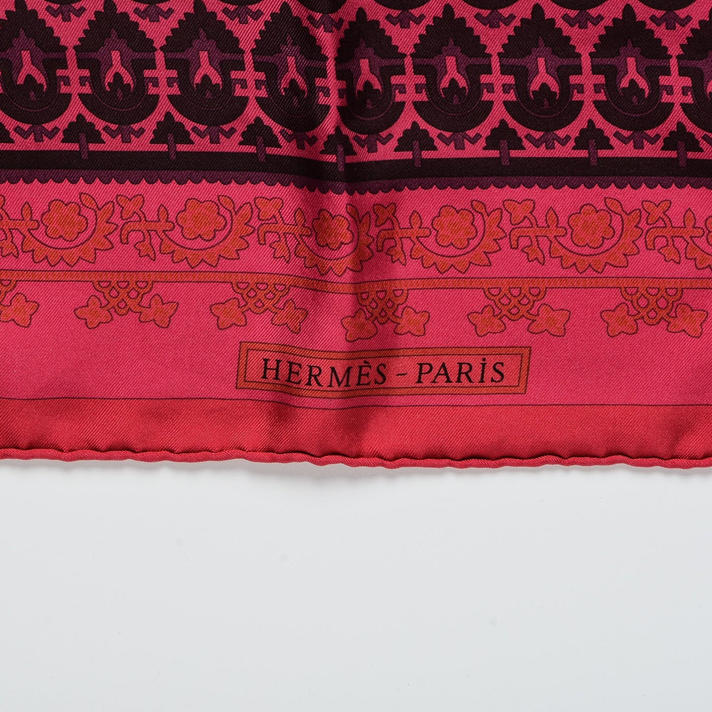 Silk Dip Dye Brins D'Or Scarf 90 Fuchsia