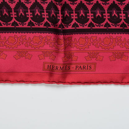 Hermes Silk Dip Dye Brins D'Or Scarf 90 Fuchsia 3 of 6