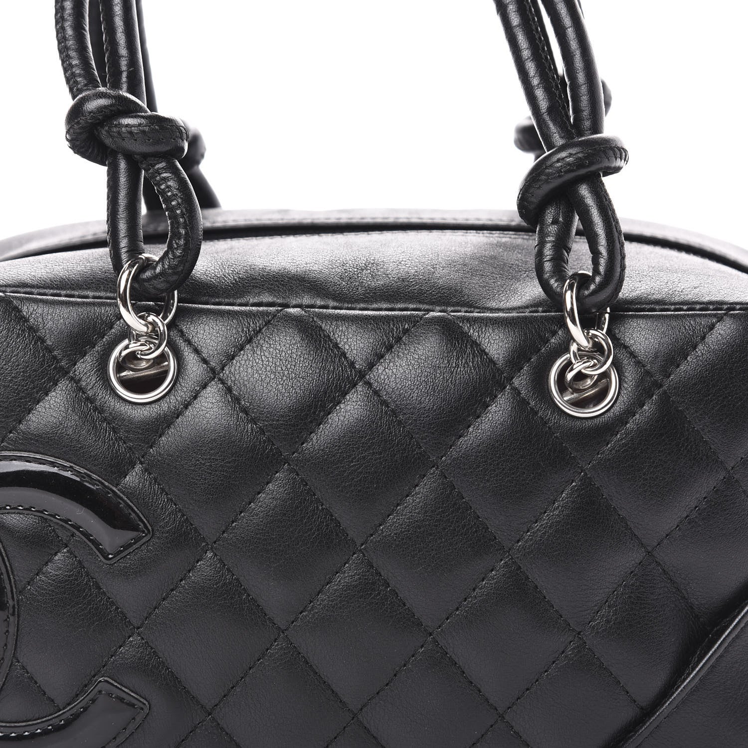Chanel Calfskin Quilted Small Cambon Bowler Black 10 of 10