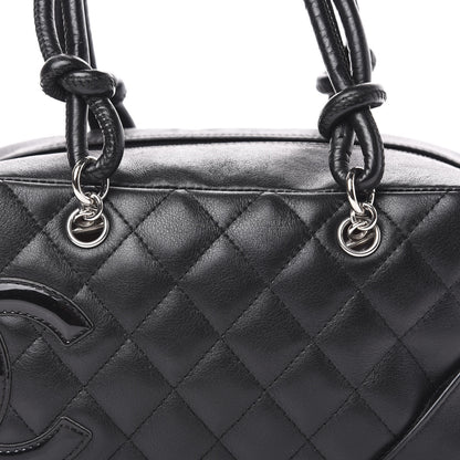 Chanel Calfskin Quilted Small Cambon Bowler Black 10 of 10