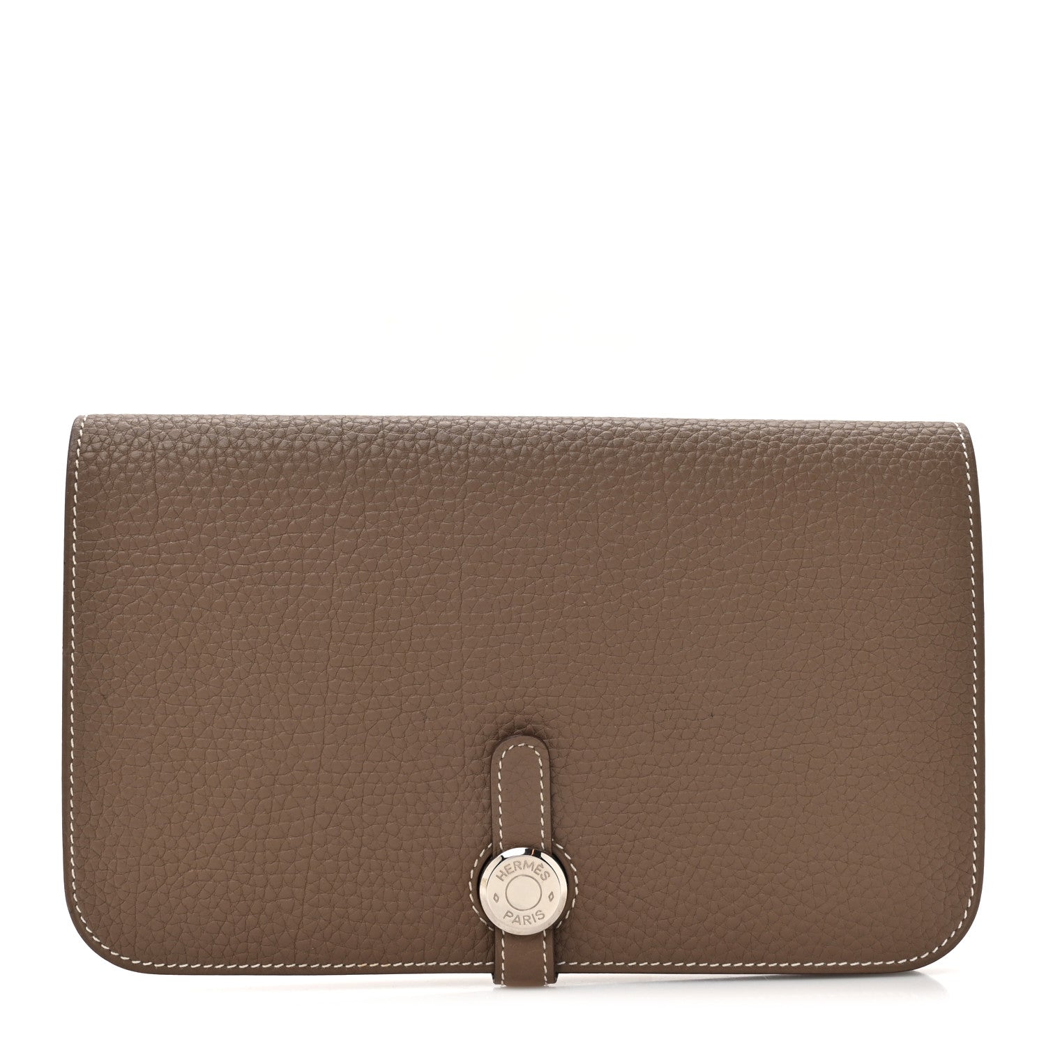 Hermes Togo Dogon Duo Wallet Etoupe 1 of 11
