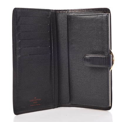 Louis Vuitton Epi Viennois Continental French Purse Wallet Black 5 of 7