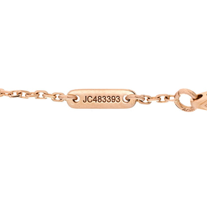 Van Cleef & Arpels 18K Rose Gold Carnelian Sweet Alhambra Bracelet 4 of 5