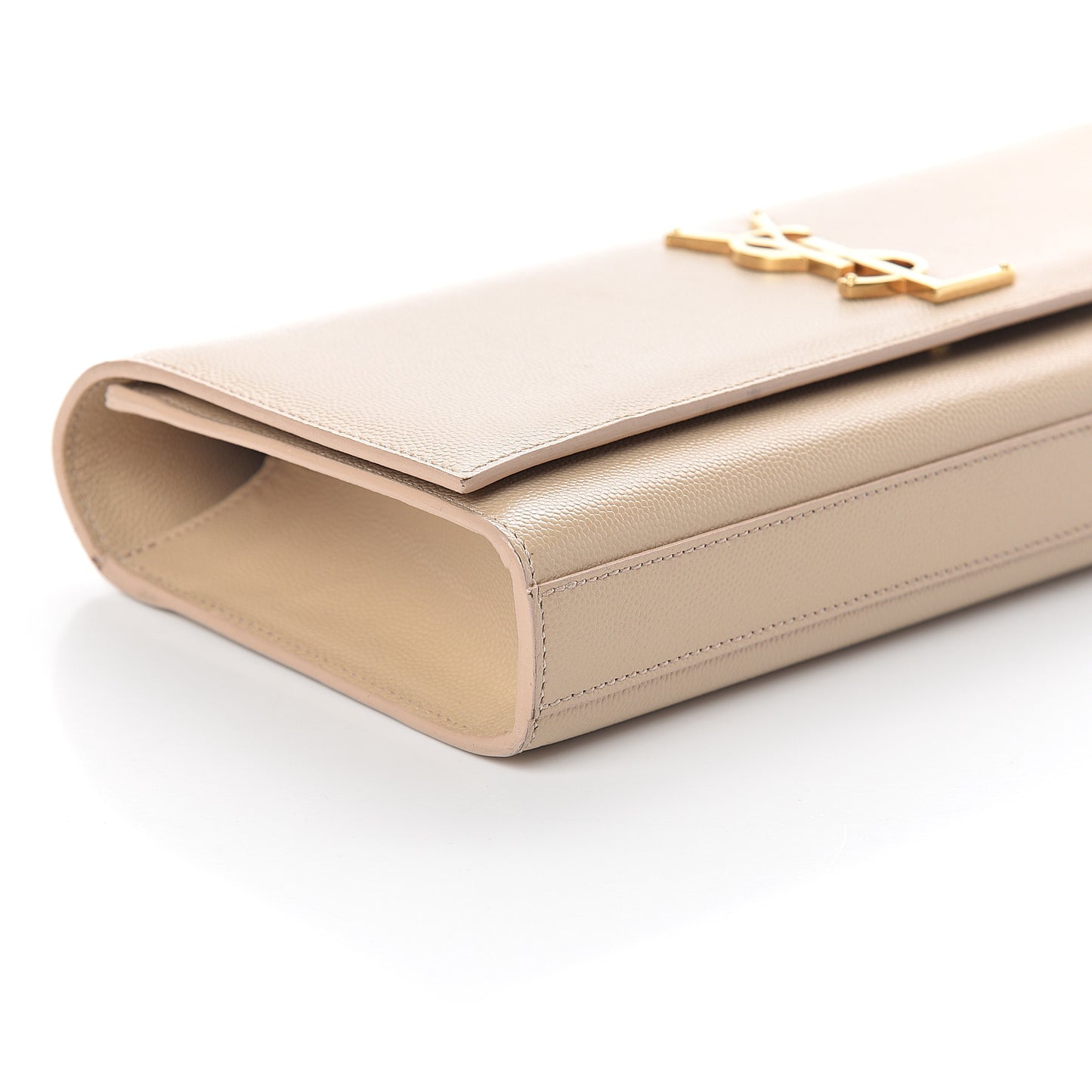 Grain De Poudre Classic Monogram Cassandre Clutch Nude Powder