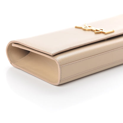 Saint Laurent Grain De Poudre Classic Monogram Cassandre Clutch Nude Powder 8 of 9