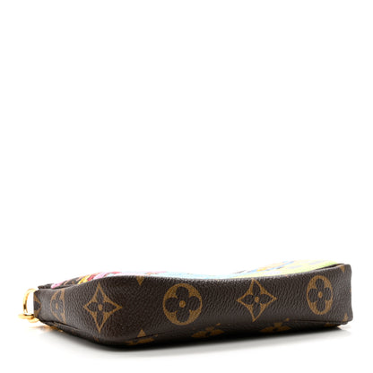 Louis Vuitton Monogram 2021 Christmas Animation Japanese Garden Mini Pochette Accessories Wisteria Pink 4 of 8