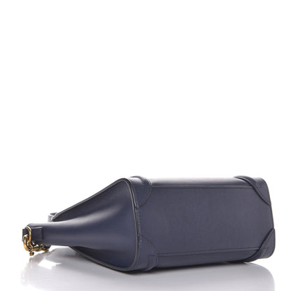 Celine Smooth Calfskin Nano Luggage Ink 4 of 13