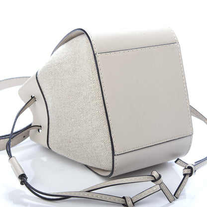Loewe Calfskin Canvas Mini Hammock Shoulder Bag Natural Light Oat 9 of 10