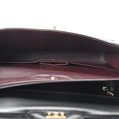 Chanel Lambskin Quilted Medium Double Flap Black 5 of 12