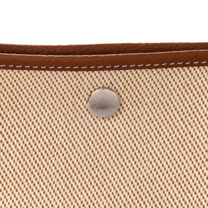 Hermes Twill H Negonda Garden Party 36 MM Tote Ecru Desert Gold 7 of 10