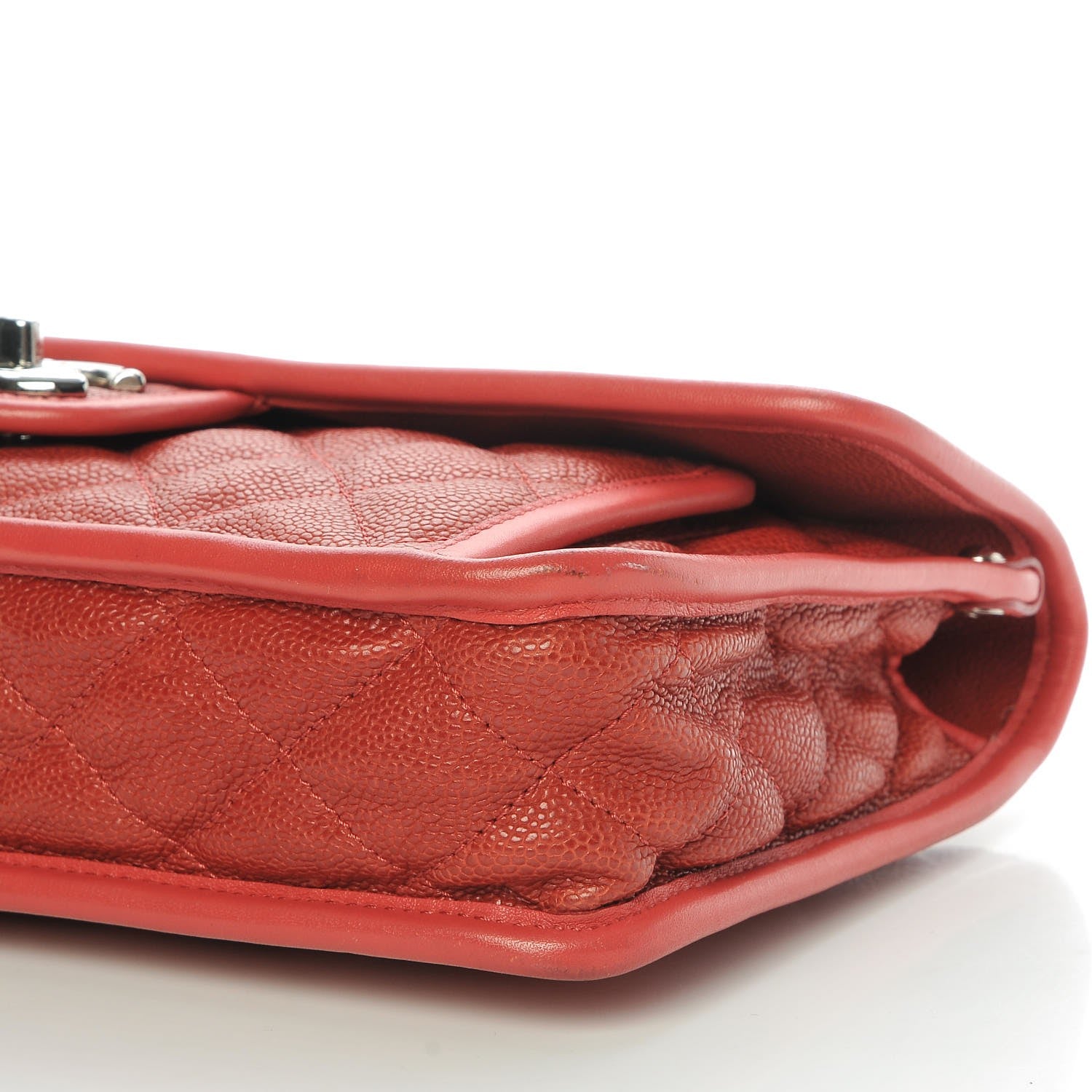 Chanel Caviar Quilted Medium French Riviera Flap Red 9 of 10