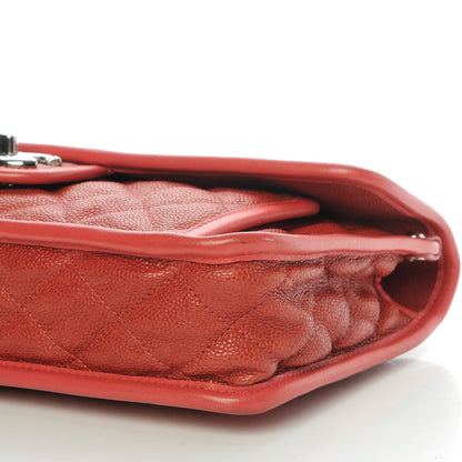Chanel Caviar Quilted Medium French Riviera Flap Red 9 of 10