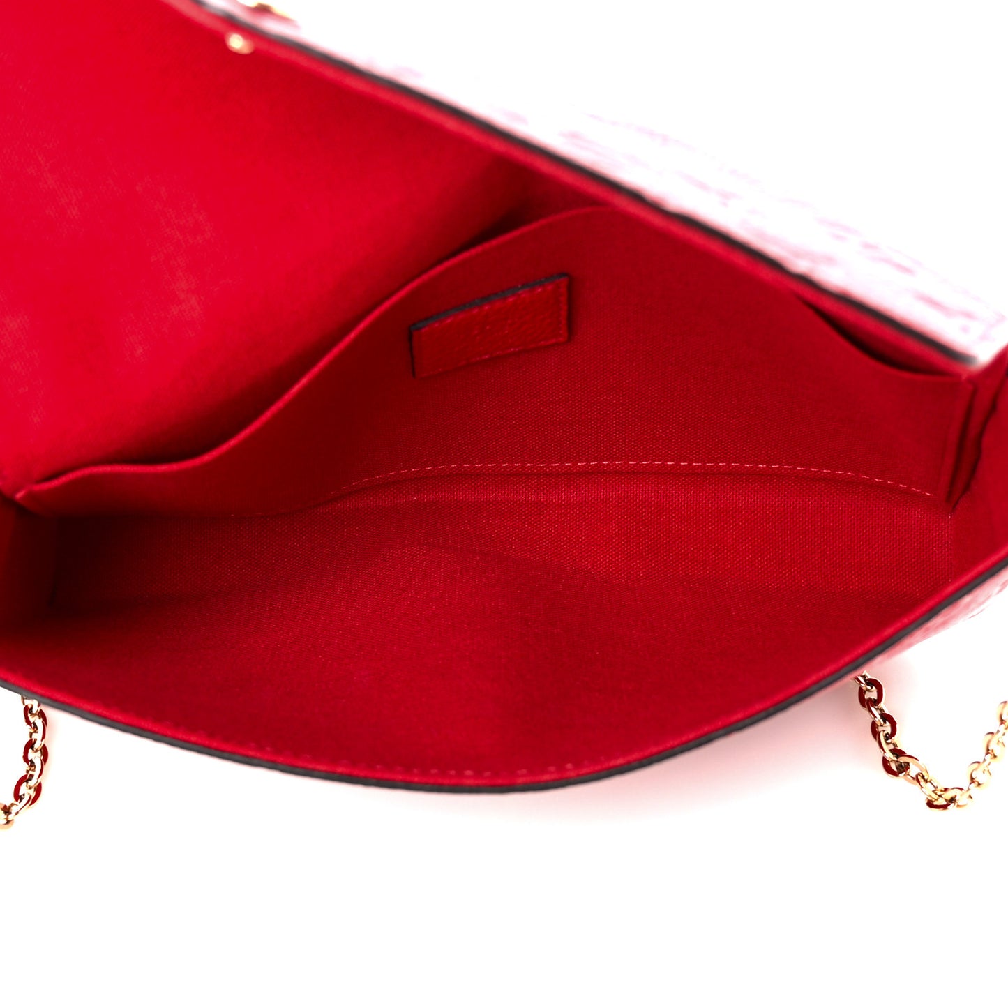 Empreinte Pochette Felicie Chain Wallet Scarlet