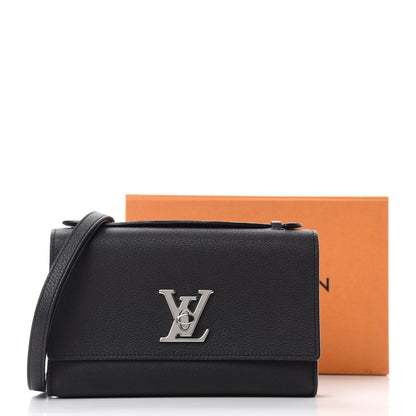 Louis Vuitton Calfskin Lockme Clutch Black 11 of 11