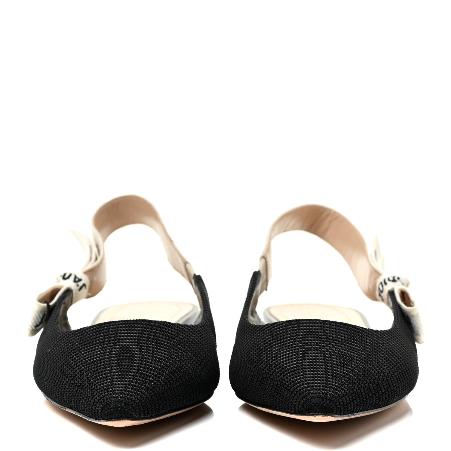 Christian Dior Technical Canvas Ribbon J'Adior Slingback Ballet Flats 40 Black 4 of 28