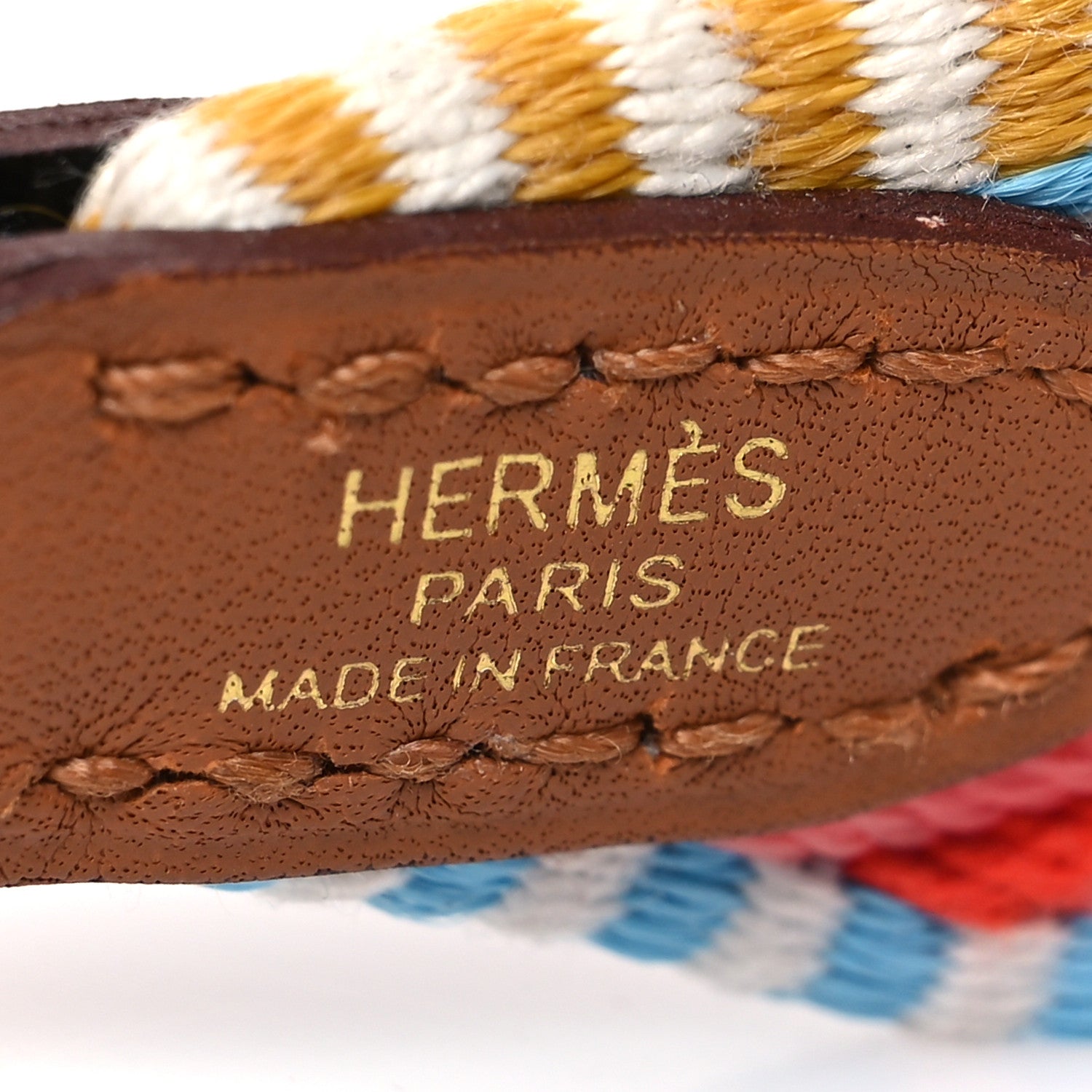 Hermes Toile Swift 25mm Sangle Cavale Shoulder Strap Magnolia Cappucine 4 of 6