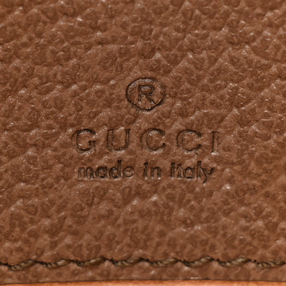 Gucci GG Supreme Monogram Textured Calfskin Web Mini Ophidia Half Moon Hobo Beige Ebony New Acero 6 of 10