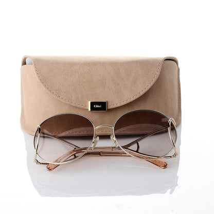 Chloe Jackson Oversized Round Sunglasses CE124S Turtledove 7 of 7