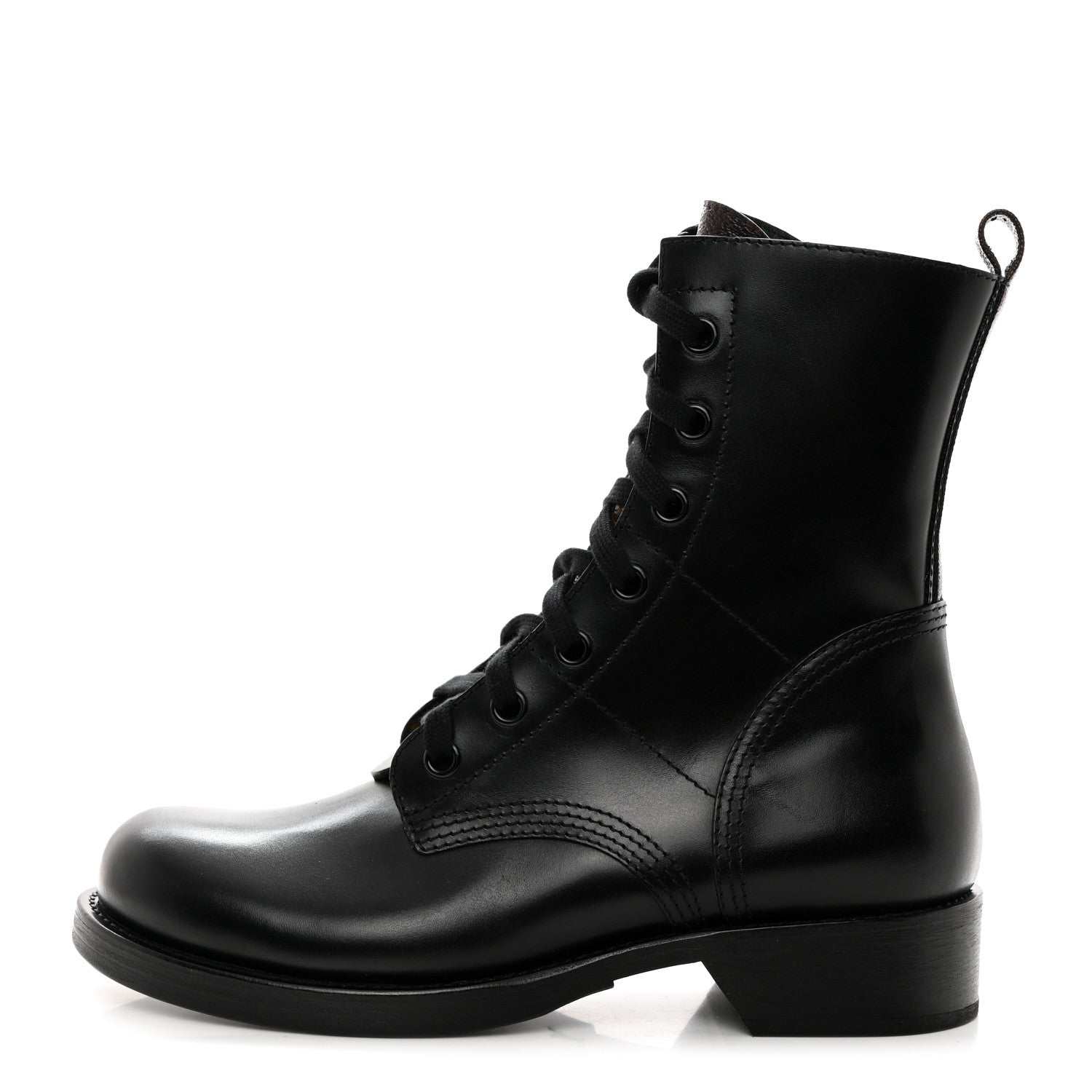 Louis Vuitton Calfskin Monogram Metropolis Flat Ranger Boots 41 Black 1 of 8