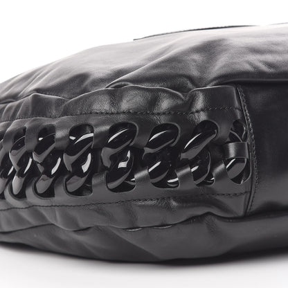 Chanel Calfskin Modern Chain Rhodoid Hobo Black 8 of 11