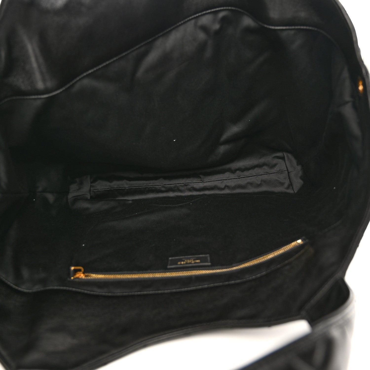 Saint Laurent Lambskin Quilted Maxi Icare Shopping Tote Black 6 of 10