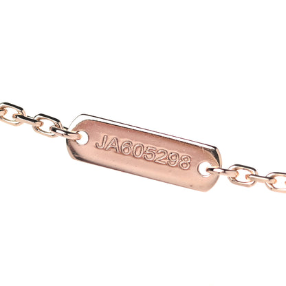 Van Cleef & Arpels 18K Rose Gold Gray Mother of Pearl Vintage Alhambra Pendant Necklace 4 of 8