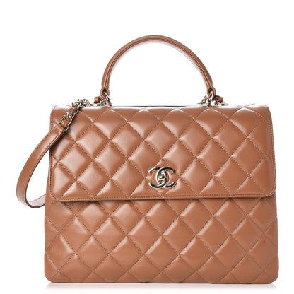 Chanel Lambskin Quilted Large Trendy CC Flap Camel 1 of 7