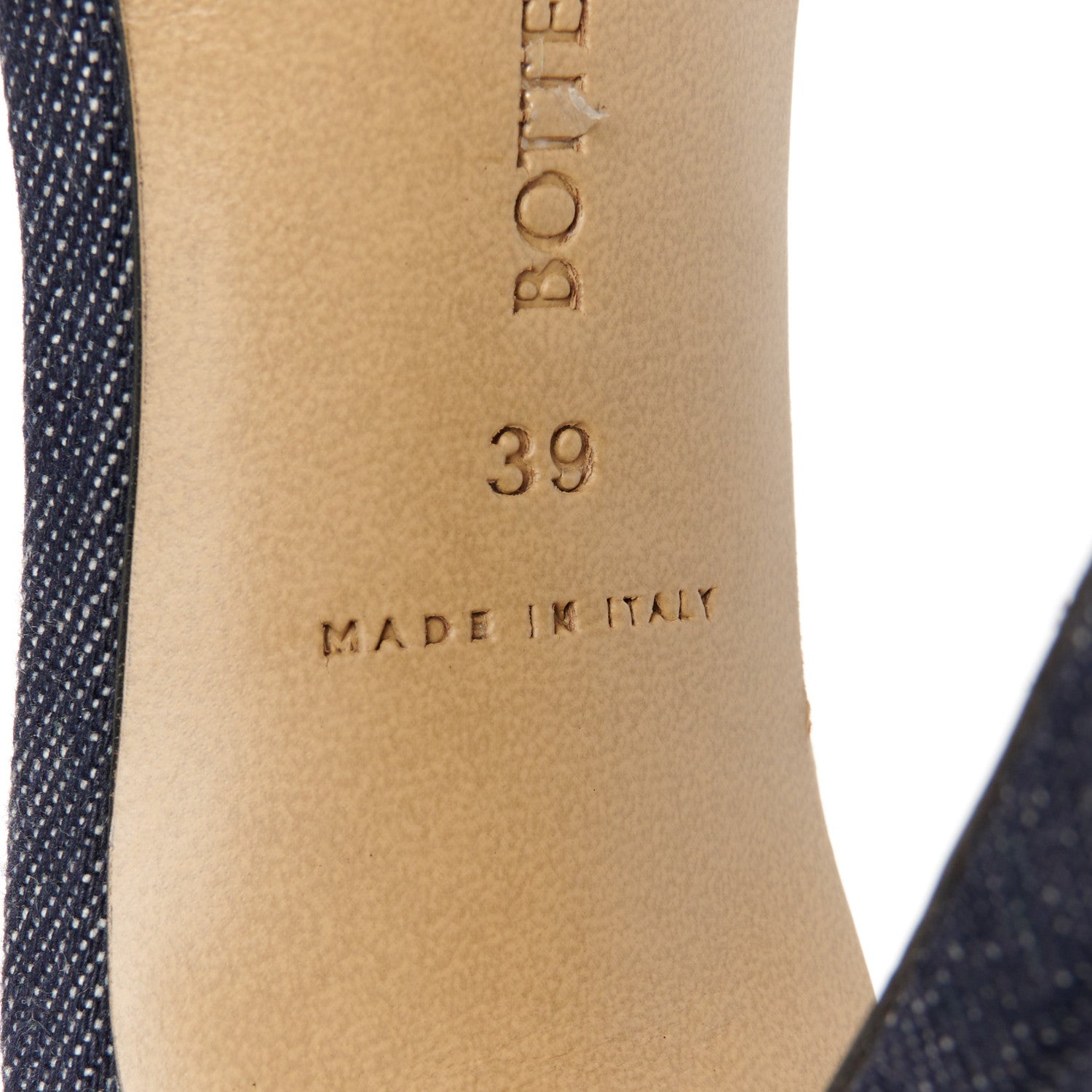 Bottega Veneta Denim Matelasse Padded Mule Sandals 39 Indigo 9 of 9