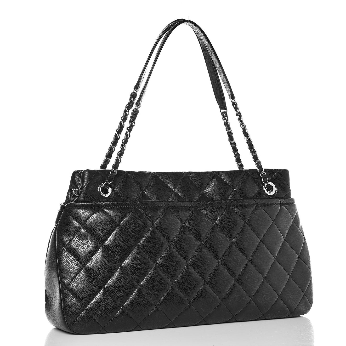 Caviar Quilted CC Timeless Soft Tote Black